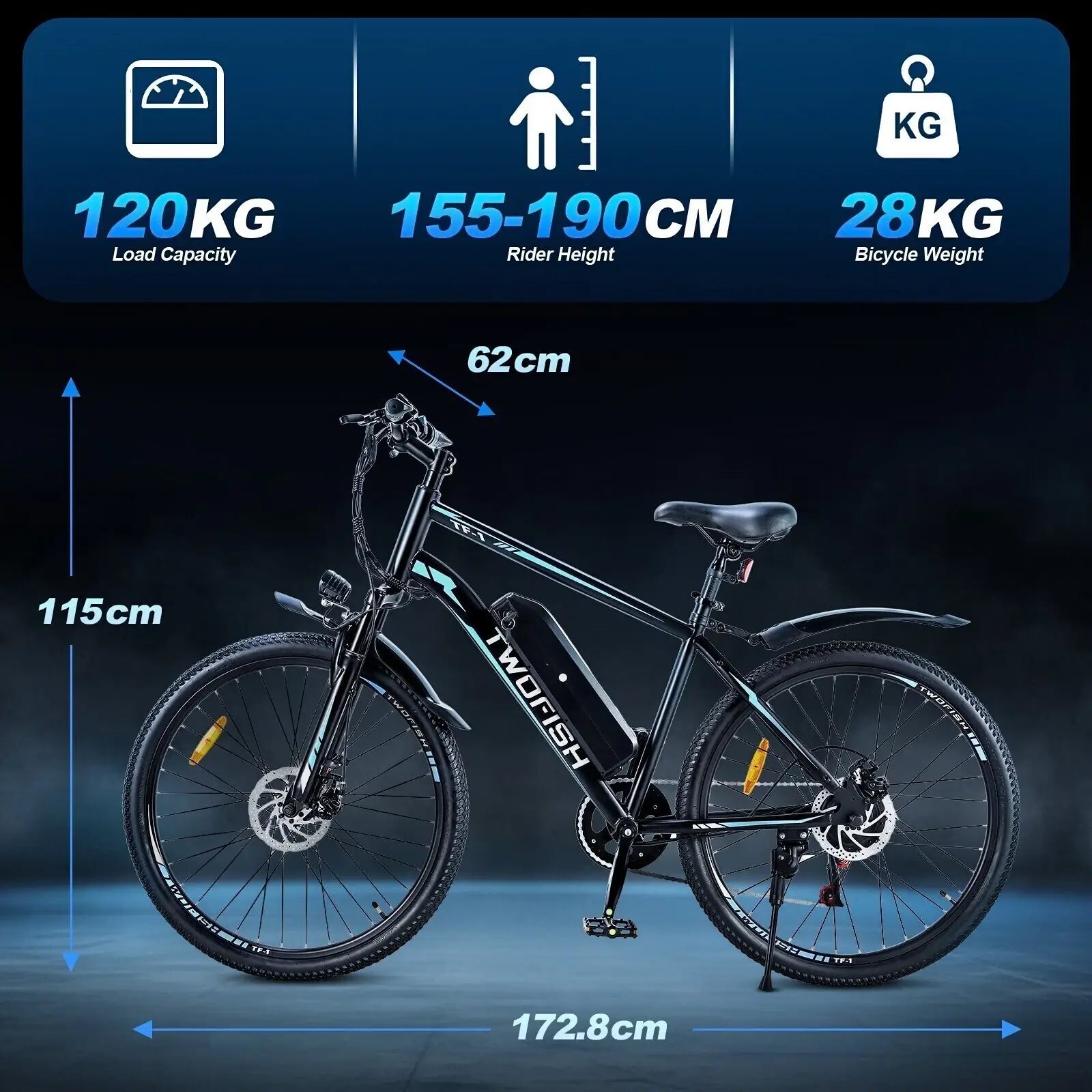 TWOFISH TF1 26" Electric Mountain Bike