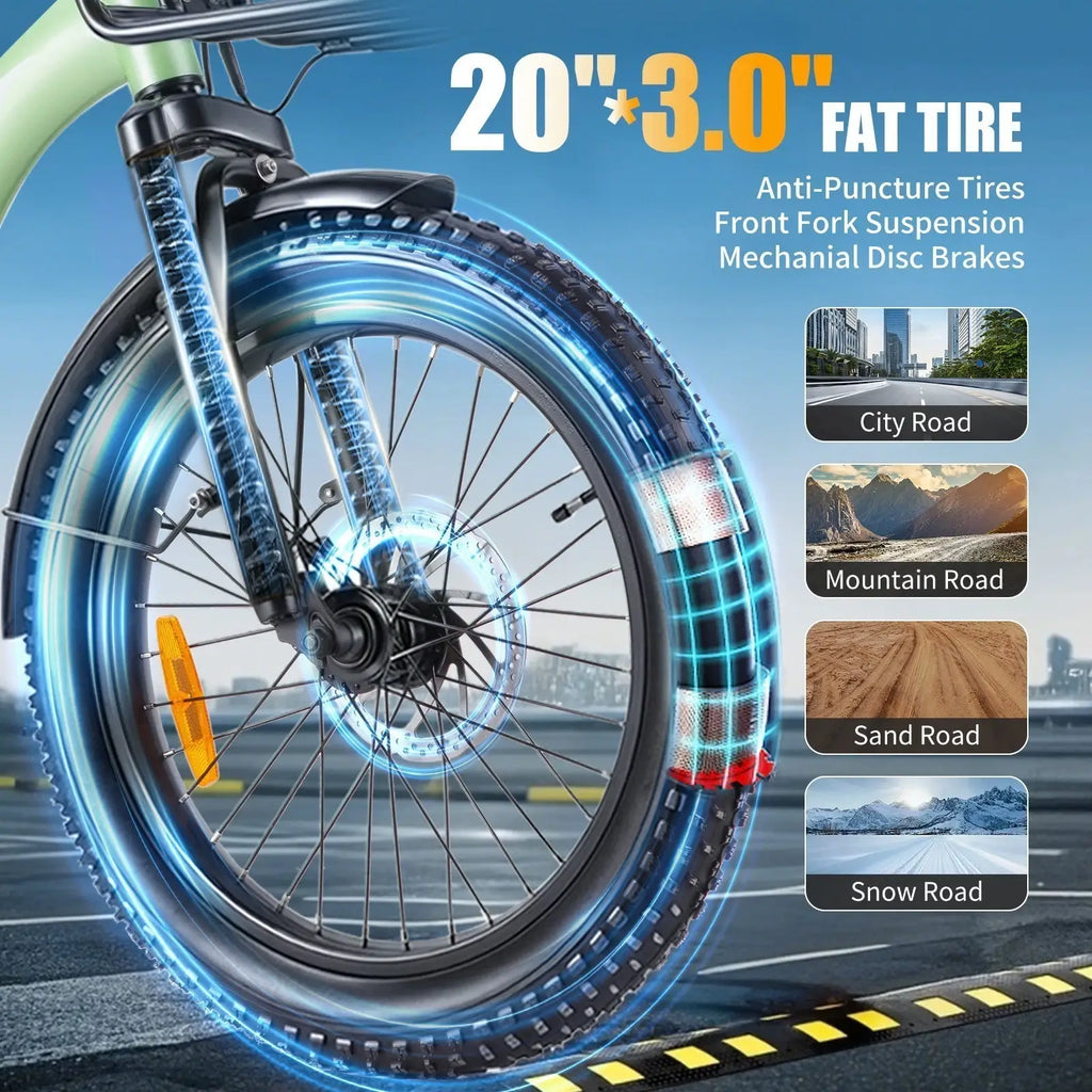 TWOFISH TF2 Electric Bike 20" Folding Electric Bikes