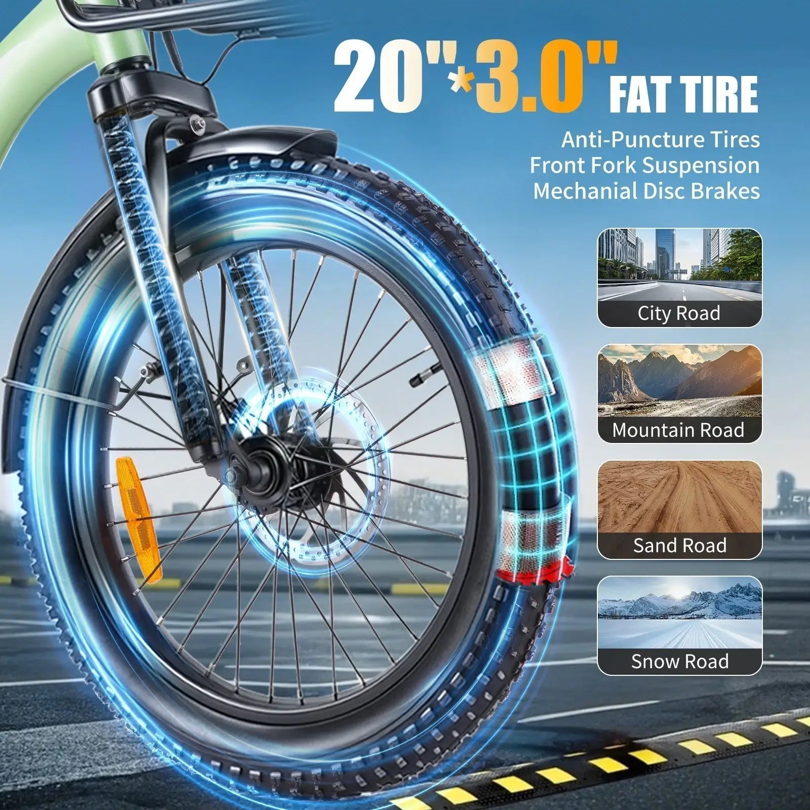 TWOFISH TF2 Electric Bike 20" Folding Electric Bikes