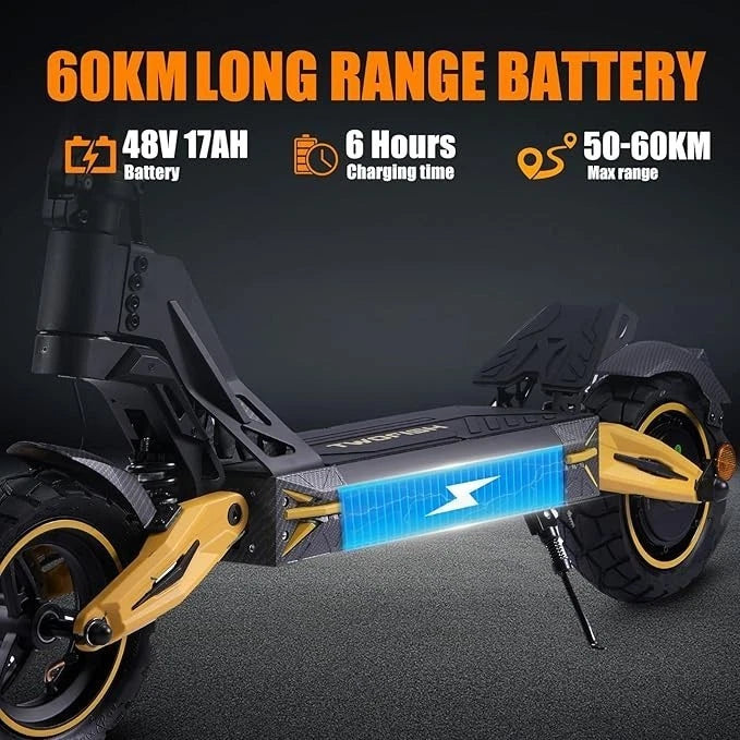 TWOFISH V2 MAX 10in Foldable Off Road Electric Scooter
