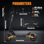 TWOFISH V2 MAX 10in Foldable Off Road Electric Scooter